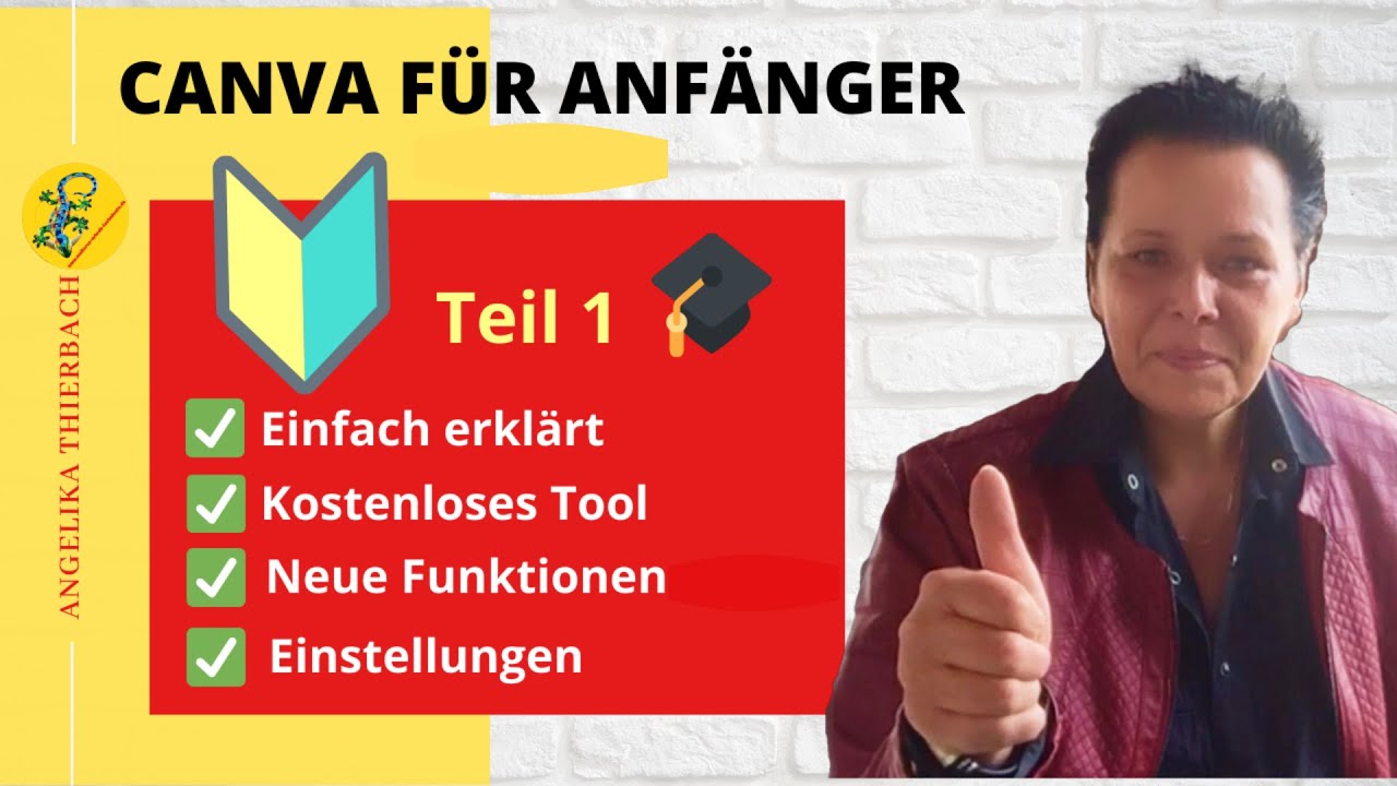 Canva Anleitung für Anfänger- Einfach erklärt  (Teil 1 Deutsch)
