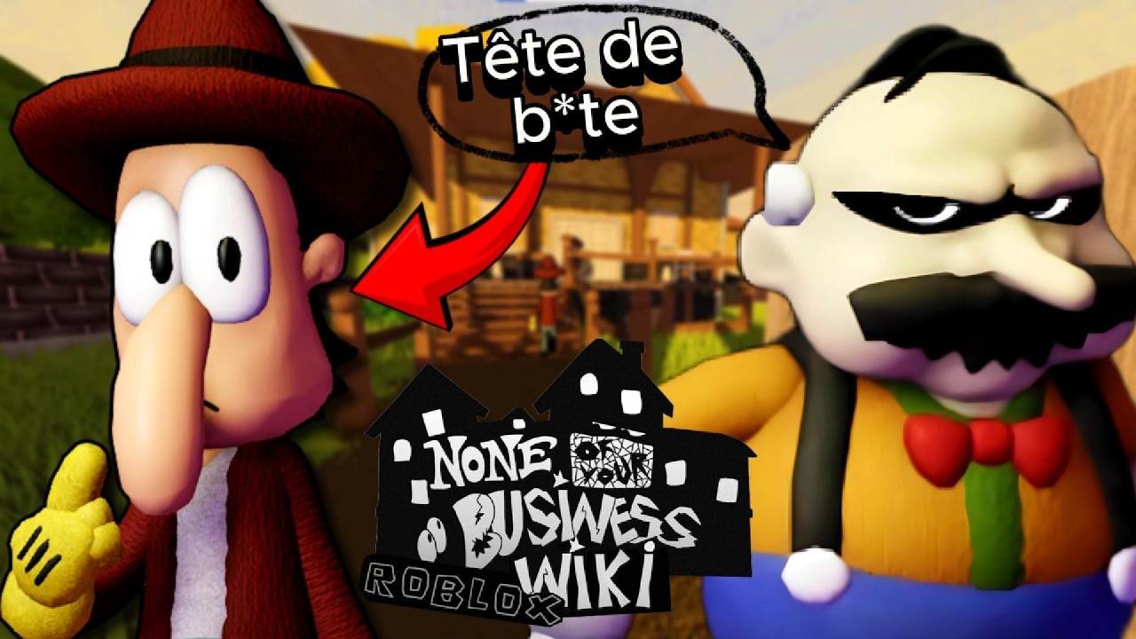 NE SURTOUT PAS SE FAIRE ATTRAPER PAR LE VOISIN !! (Roblox : none of your business)