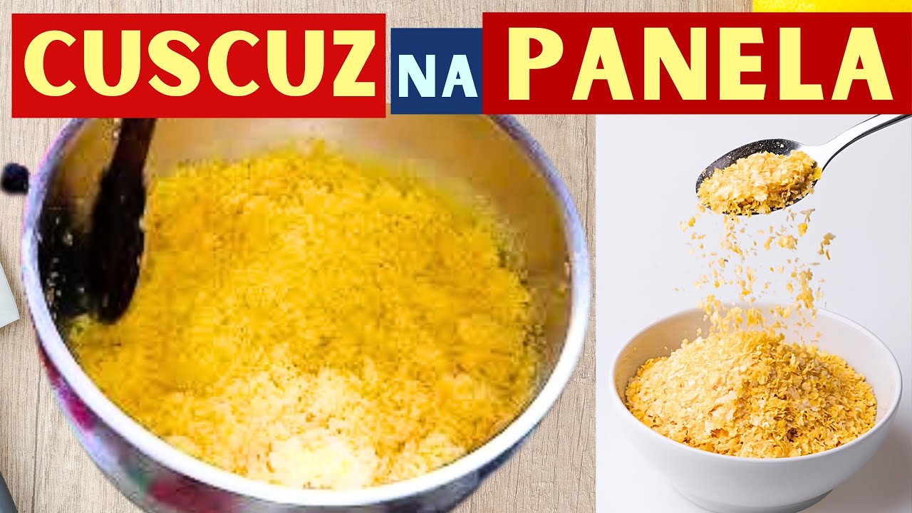 Como fazer Cuscuz na Panela / faça Cuscuz sem Cuscuzeira