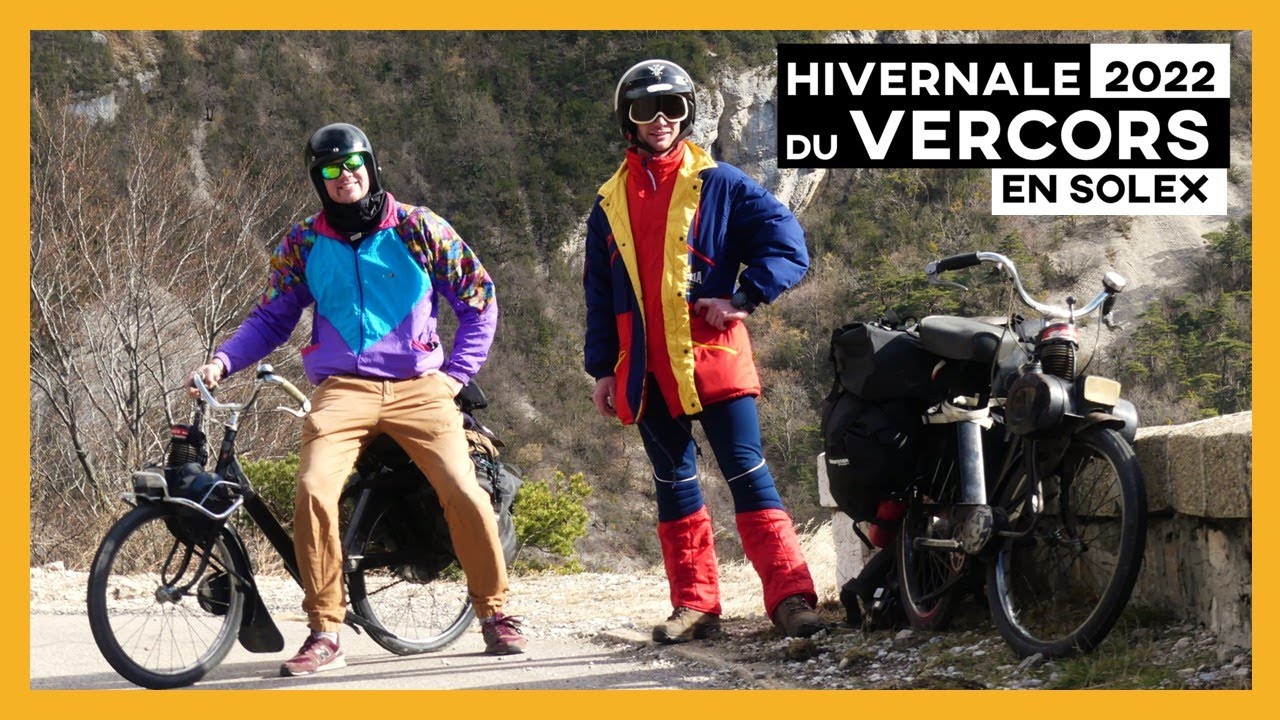 Hivernale du Vercors 2022 ▶▶ Ça passe en solex ? 🚲😂