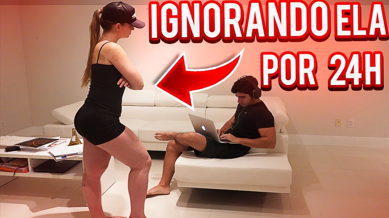 IGNORANDO MINHA MULHER POR UM DIA INTEIRO ( DEU RUIM)