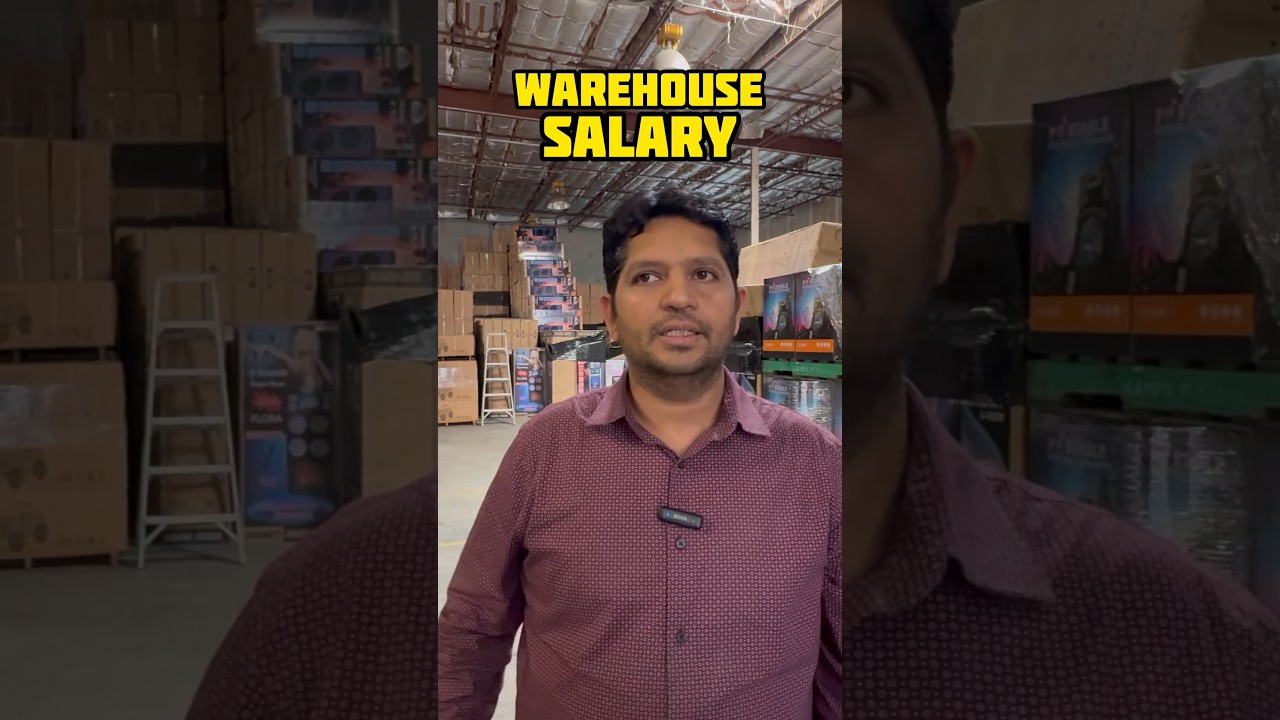 Warehouse Worker Monthly Earnings in America: $600-800 per Week | Pay Schedule Breakdown #shorts
