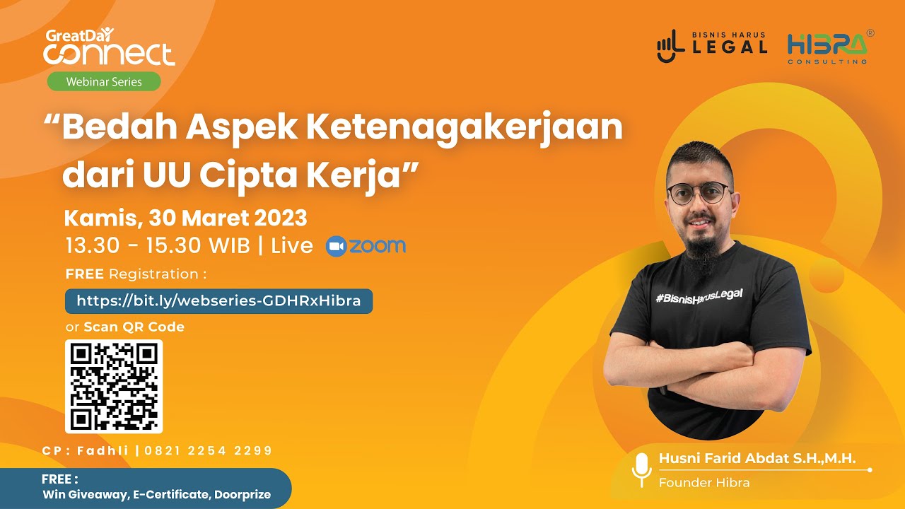 Webinar Series #01 - GreatDay HR x Hibra | Bedah Aspek Ketenagakerjaan dari UU Cipta Kerja