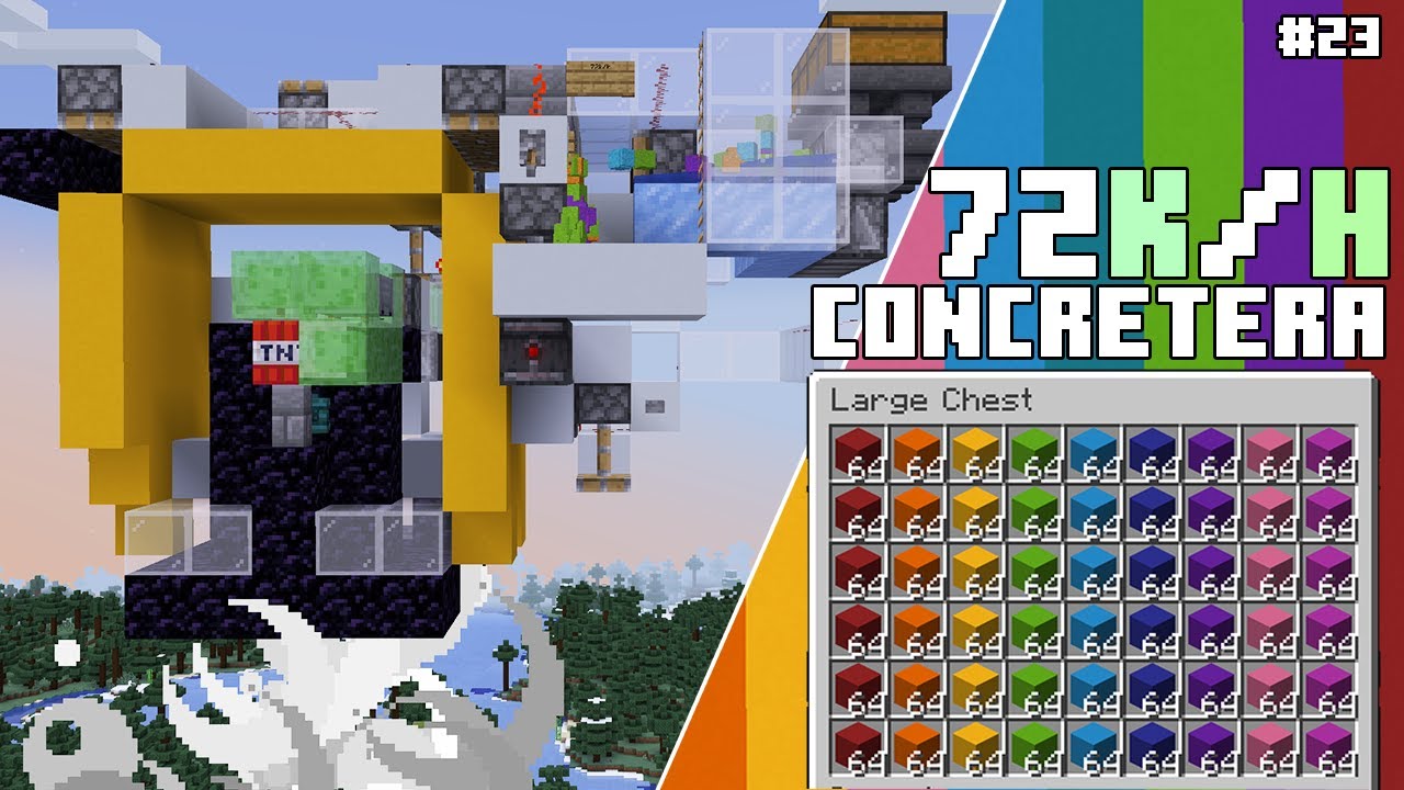 Construí una CONCRETERA en Minecraft (+72.000Bloques/h)