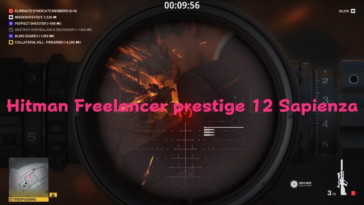 HITMAN Freelancer prestige 12 Sapienza