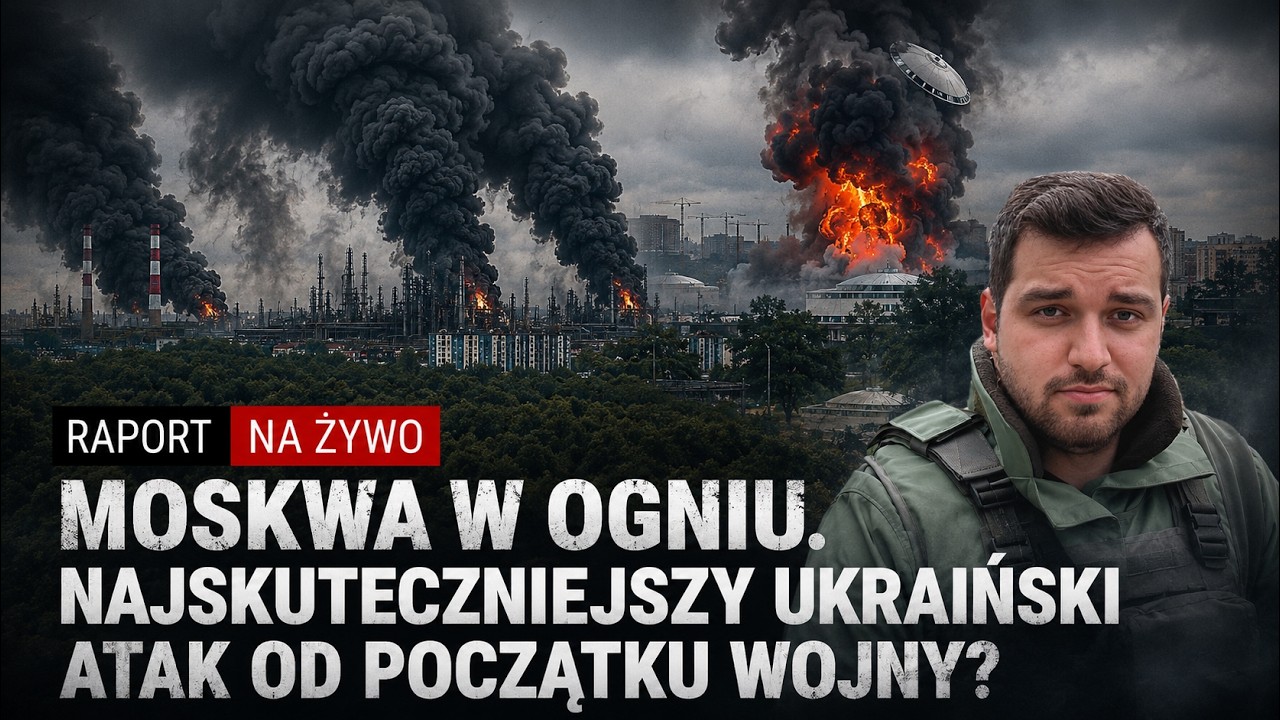 Moskwa w ogniu. Najskuteczniejszy ukraiński atak od początku wojny? Raport M. Lachowskiego.