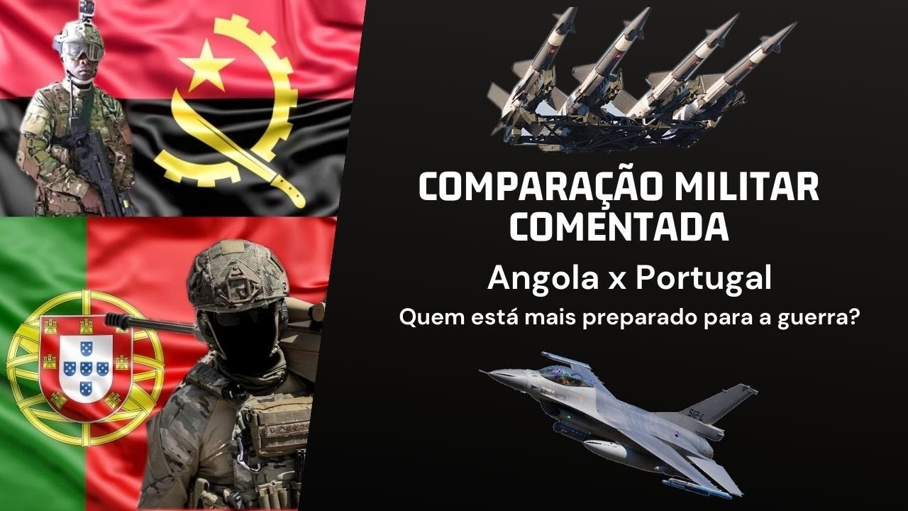 ANGOLA X PORTUGAL - COMPARAÇÃO MILITAR COMENTADA - EXÉRCITO MARINHA E FORÇA AÉREA