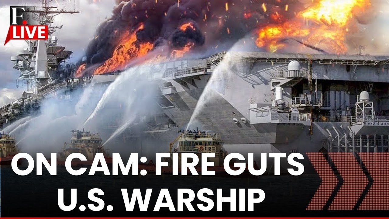 Inside USS Gerald R Ford: New Visuals Reveal Fire Damage on US Supercarrier | LIVE