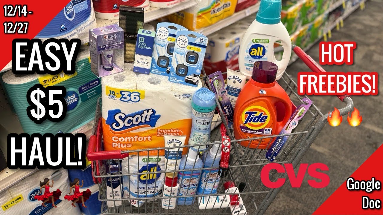 CVS Free, Cheap, & Money Maker Coupon Deals & Haul |12/14 - 12/27 |  FREEBIES!🔥| Learn CVS Couponing