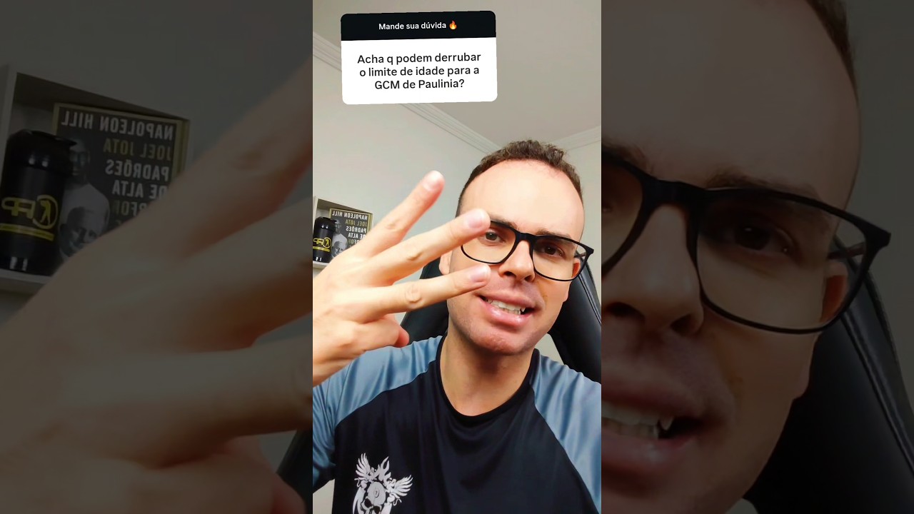 Limite de idade GCM Paul&iacute;nia? ENTENDA 🤯