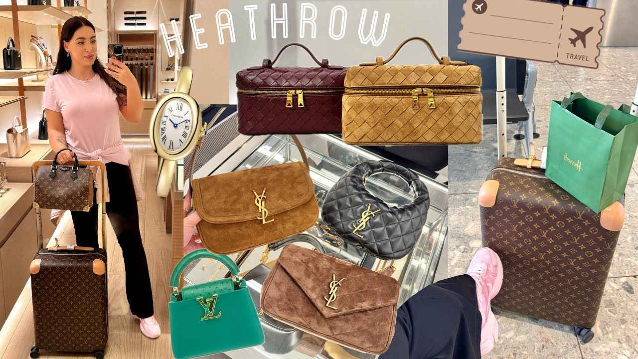 Heathrow Luxury Shopping ✈️  LV, Cartier, Bottega, YSL New Bags, Bvlgari, Fendi | Terminal 4