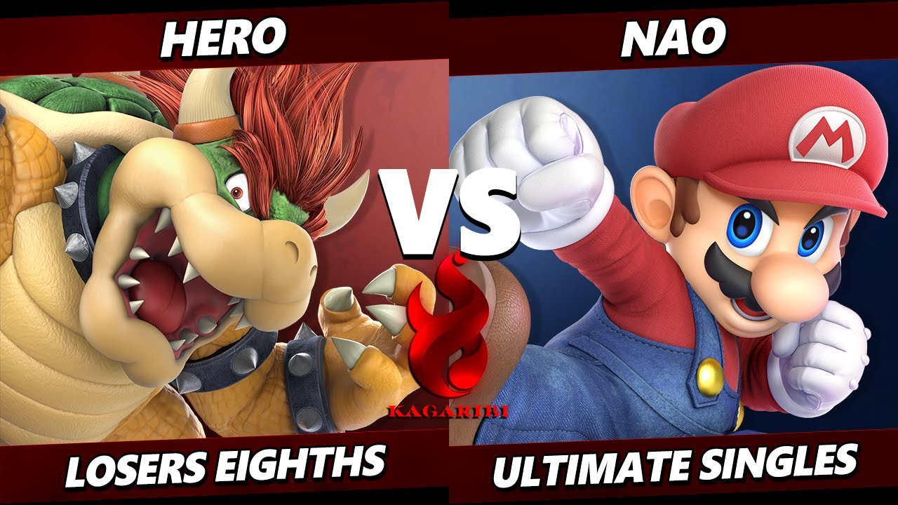 Kagaribi 9 Top 8 - Hero (Bowser) Vs. Nao (Mario) SSBU Ultimate Tournament