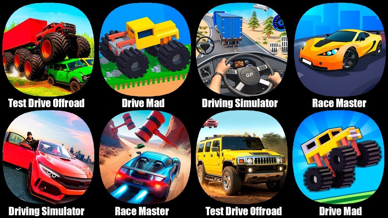 Drive Mad,Test Drive Offroad Games,Race Master,Driving Simulator Transit