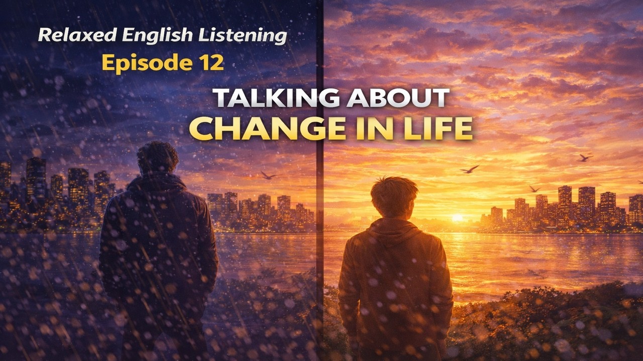 Relaxed English Listening Practice: Talking About Change in Life (Ways to Learn English)