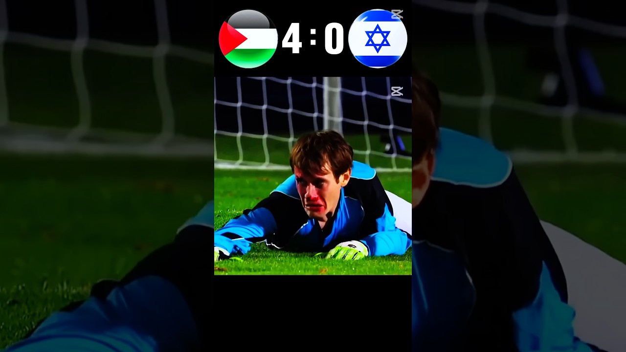 The day Palestine broke the Israel record😱🤯Palestine vsI srael 4-0 imaginary penalty shootout