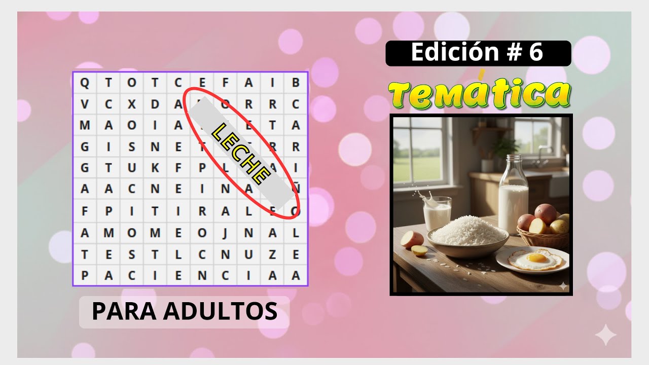 Sopa de Letras de Comida 🍽️ | Ejercicio Mental.