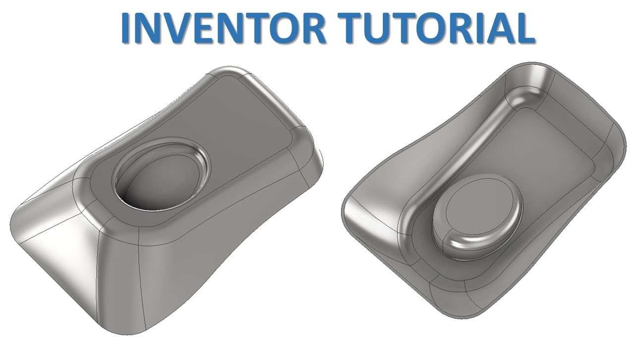 Inventor Tutorial #269 | 3D Surface Design Model | Plastic Product Design