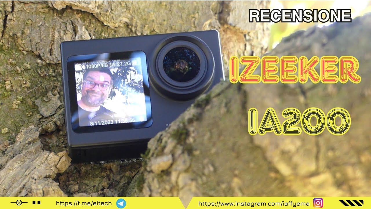 IZEEKER IA200 - L'Action Camera col doppio display che vi stupirà (video stabili e funzioni extra)