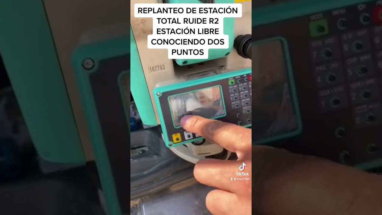 Replanteo Estacion Total RUIDE R2