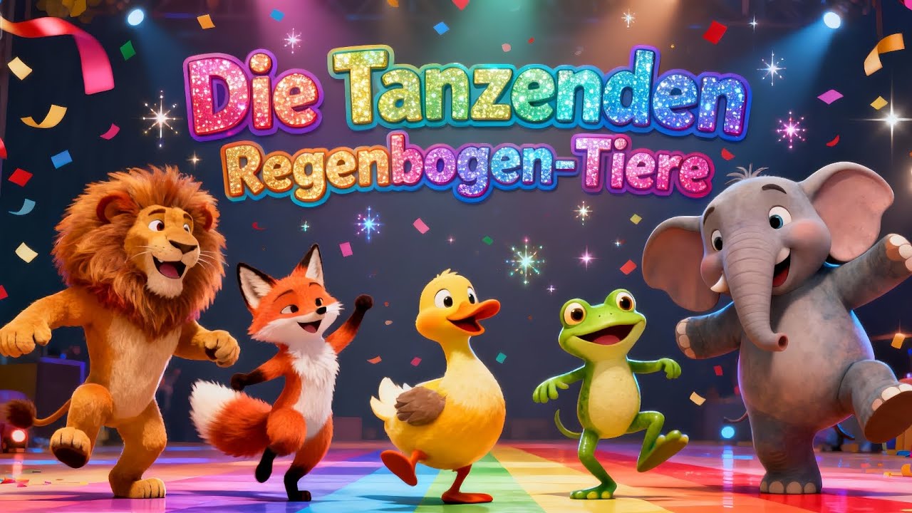 🎵 Die Tanzenden Regenbogen-Tiere 🦁🌈 | Lustiges Mitmachlied für Kinder | Bobo's Kinderliederland