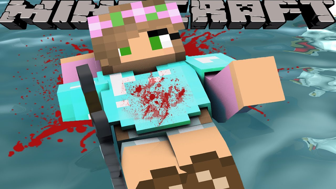 Minecraft  - SHARKY STABS LITTLE KELLY!?!?