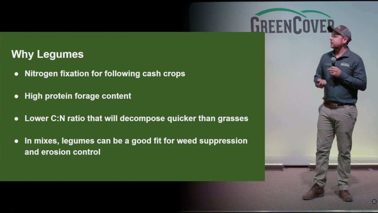 Legumes with Jakin Berns at Green Cover's Southeast Kansas Soil Health Conference