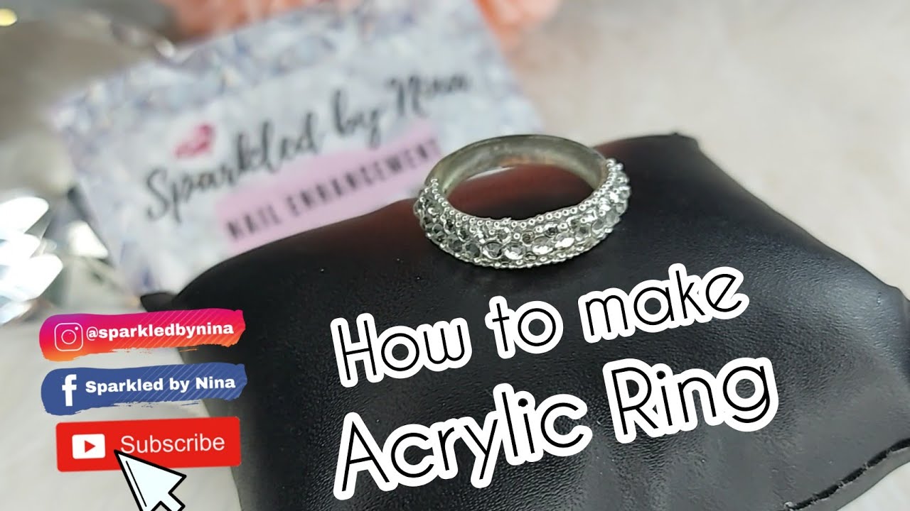 How to make an Acrylic Ring | Using Acrylic and Foil Transfer