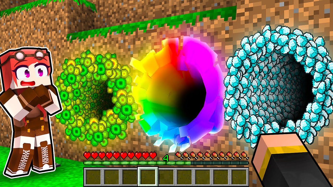 TUNNEL DIAMANTE VS TUNNEL ARCOBALENO! - MINECRAFT