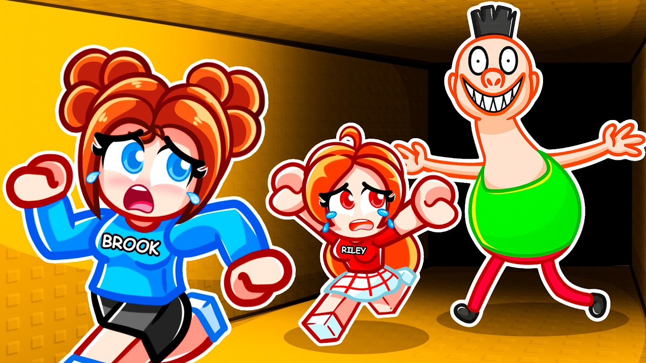 Брук и Райли СБЕГАЮТ ИЗ ХАМУД ХАБИБИ в Roblox!