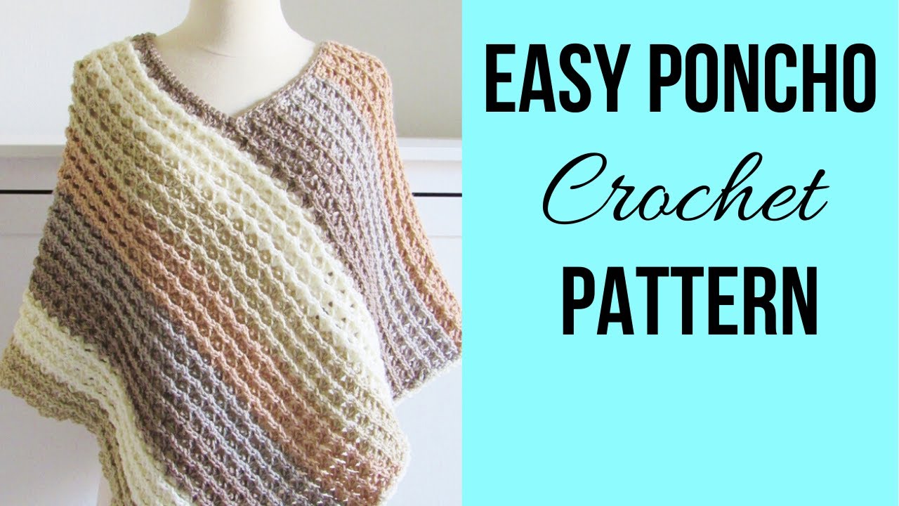 Crochet Poncho Pattern for Women