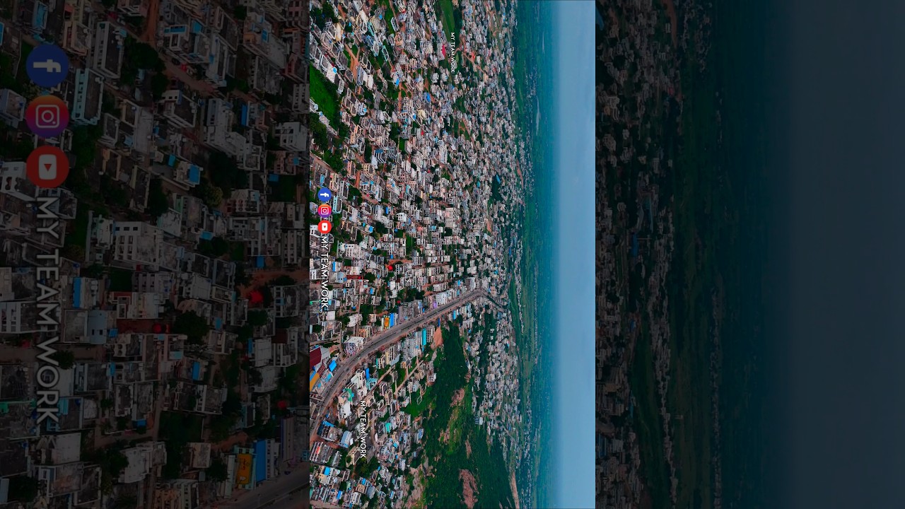 Nalgonda City Drone View. #nalgonda  #hyderabad #telangana #fyp #foryou #explore #trendingnow #viral