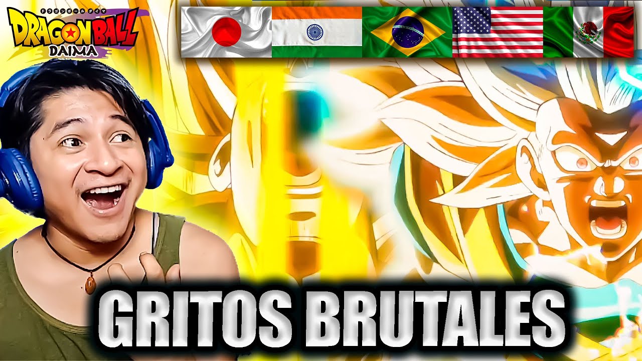 GOKU SE TRANSFORMA EN SSJ4🆚GOMAH: MULTILENGUAJE | SE HAN DEJADO LA VOZ EN ESCENA - DRAGON BALL DAIMA