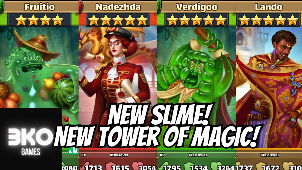 Empires & Puzzles - New Slime and Tower of Magic! Verdigoo, Fruitio, Lando, and Nadezdha Costume