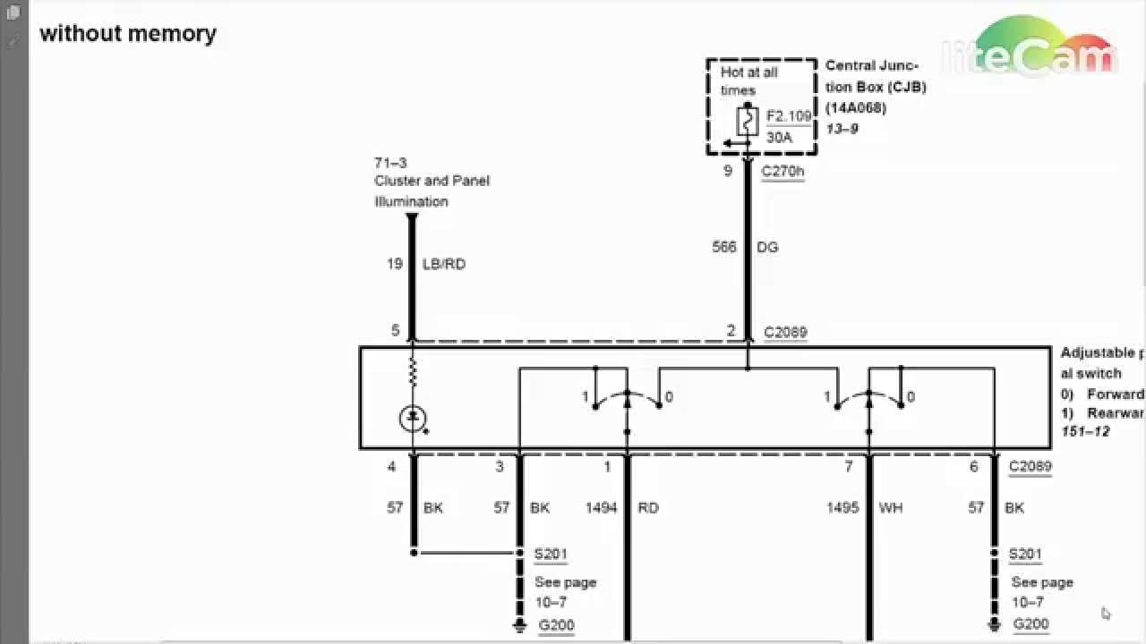 Wiring Diagram Diagnostics: #3 2005 Ford Expedition Adjustable Pedals Inoperative