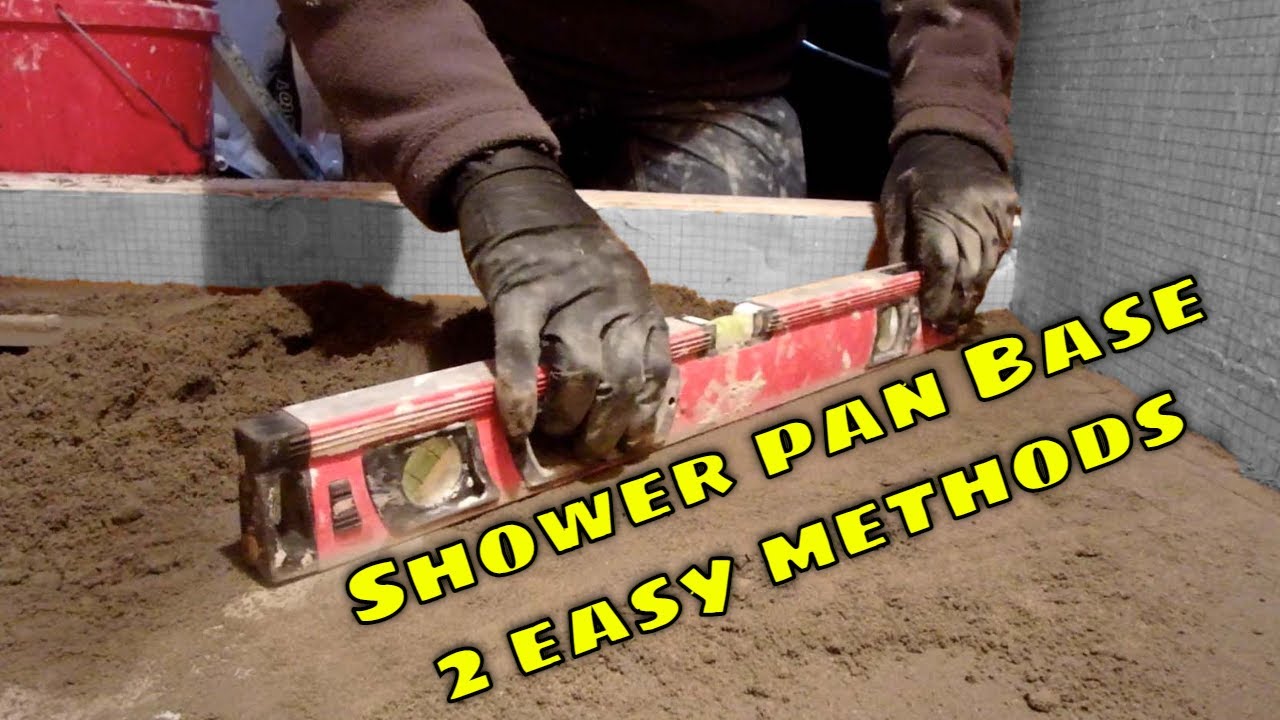 Two easy ways, to build your shower floor.