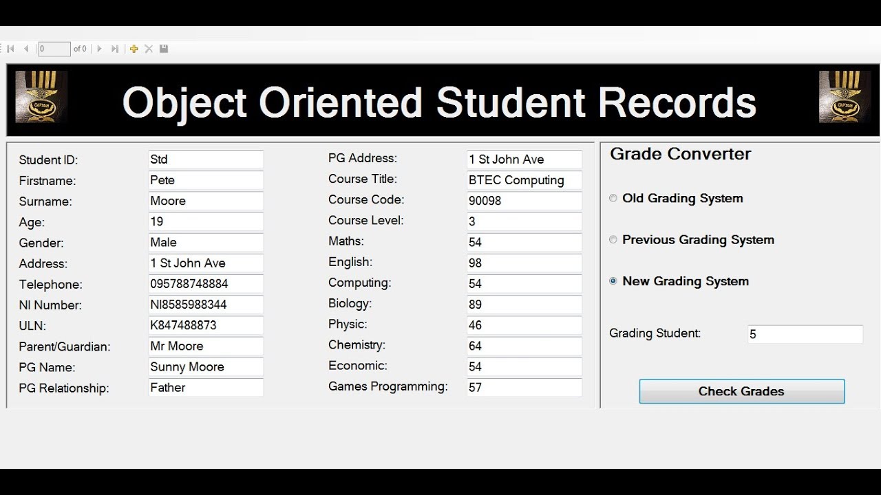 How to Create An Object Oriented Student Records using Polymorphism in Visual Basic.Net