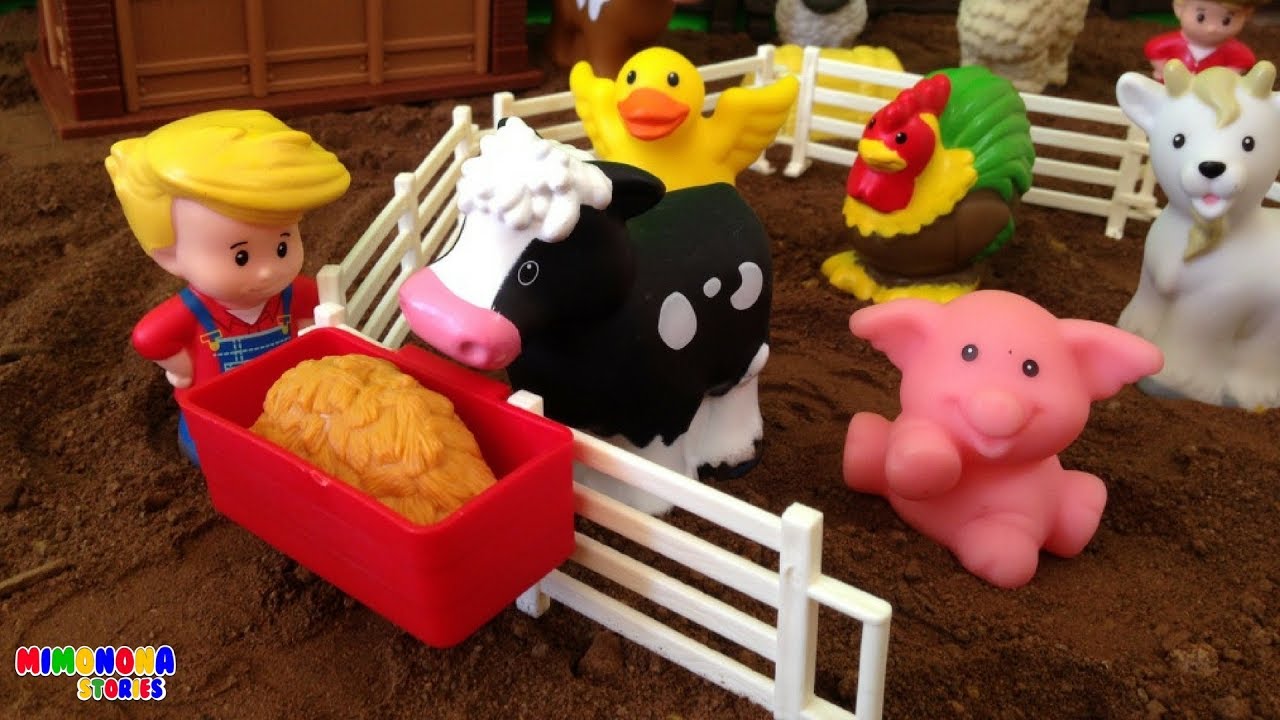 Animales De La Granja 🐷🐮🐔 Little People y el Viejo Macdonald | Mimonona Stories