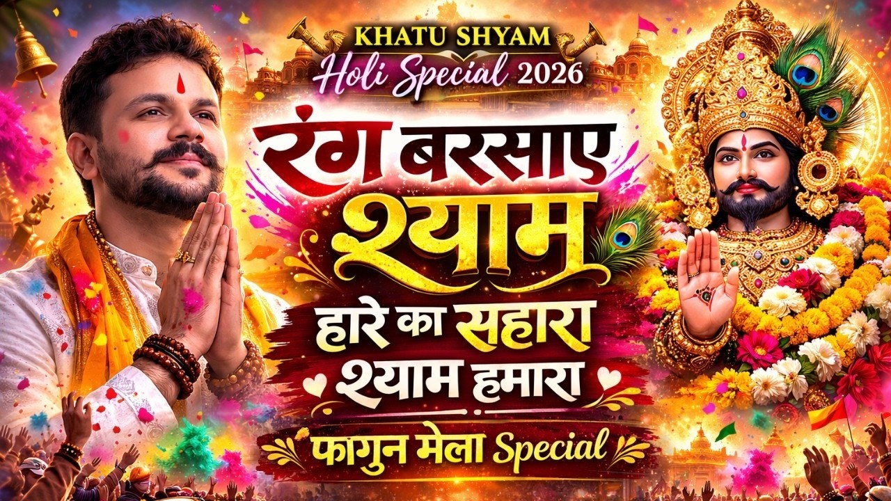 रंग बरसाए श्याम 🌸 हारे का सहारा श्याम हमारा | Khatu Shyam Holi Bhajan 2026 | Falgun Mela Special