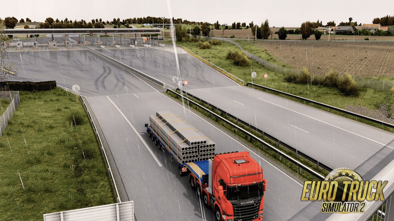 50t Concrete Beams Heavy Haul from France to Spain | ETS2 Cinematic Drive
