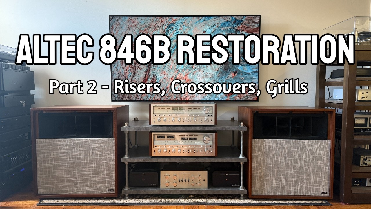 Altec Valencia 846B Restoration Part 2 - Risers, Reloading Components, Crossovers, Grills, Testing