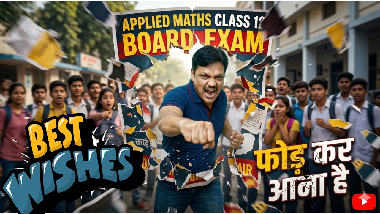 Last Minute talk | All the Best | फोड़ कर आना | CBSE Class 12 Applied Maths
