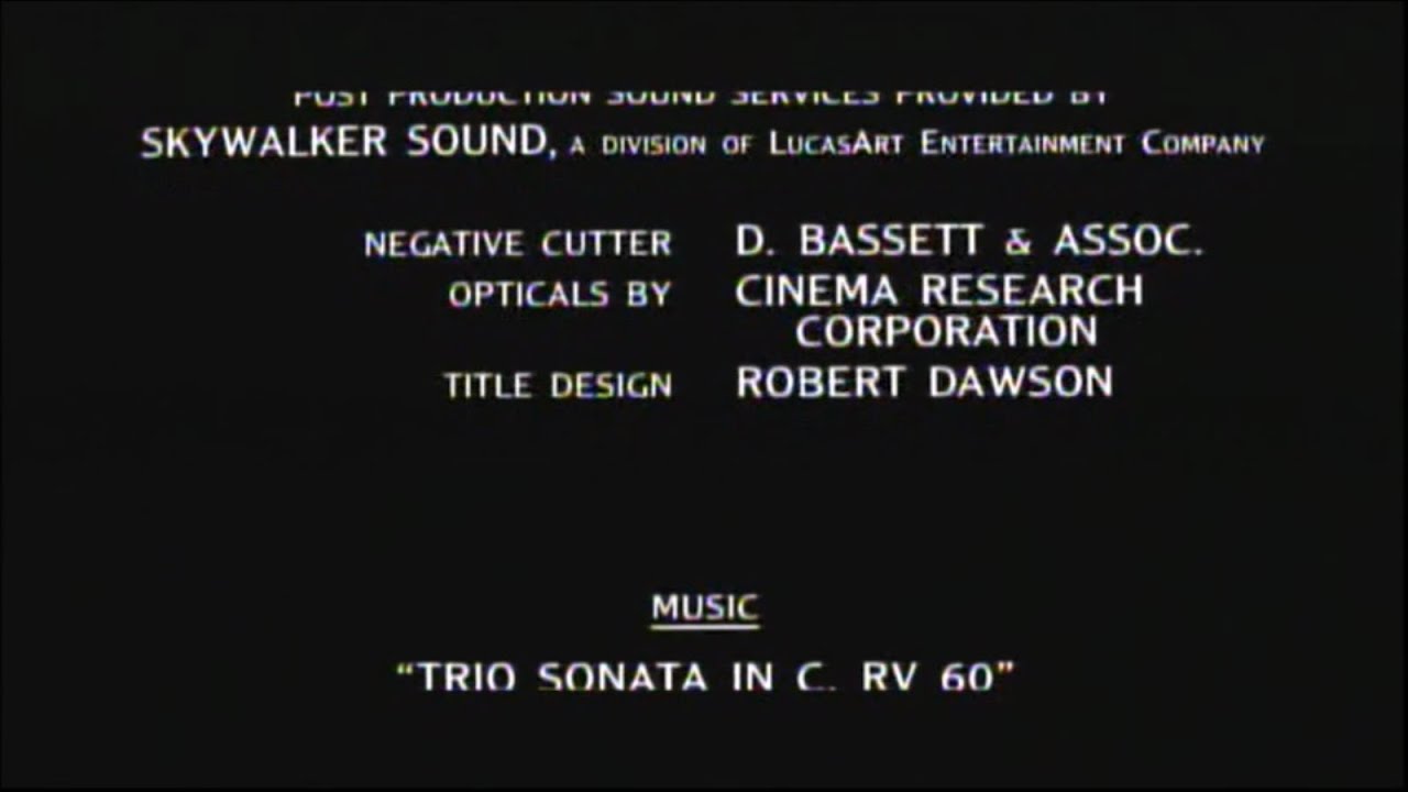 Single White Female (1992) End Credits (Showcase 2025)