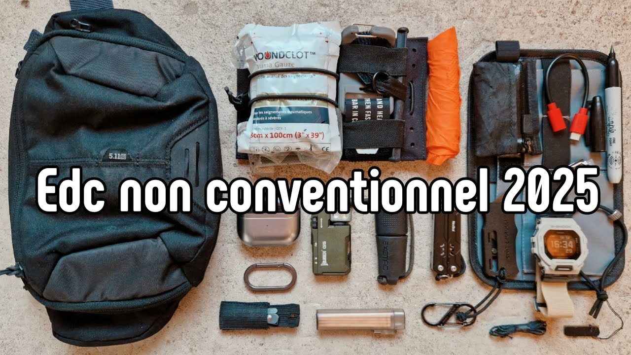 EDC non conventionnel 2025 // 5.11, G shock, Exotac, Wuben, Nextool ...