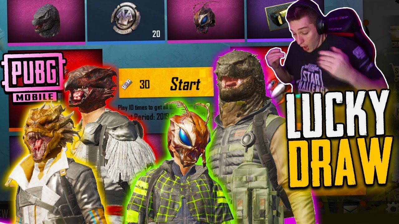 THREE LEGENDARIES IN A ROW! CRAZY NEW MASKS IN PUBG MOBILE (LUCKY DRAW)
