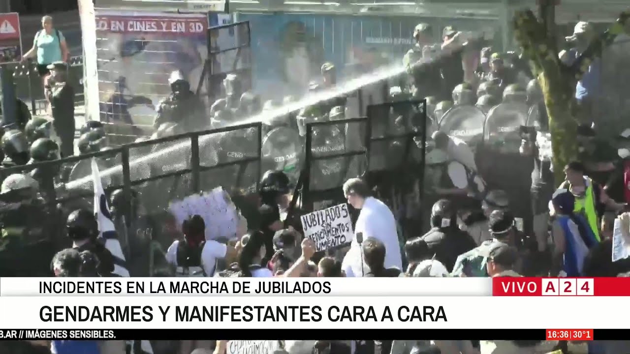 🚨URGENTE: INCIDENTES EN LA MARCHA DE LOS MIÉRCOLES FRENTE AL CONGRESO