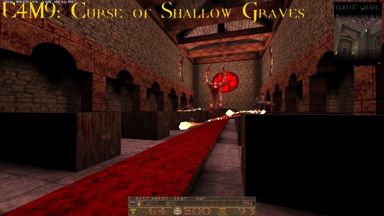 Coffee Quake (Normal) - E4M9: Curse of Shallow Graves (100%)