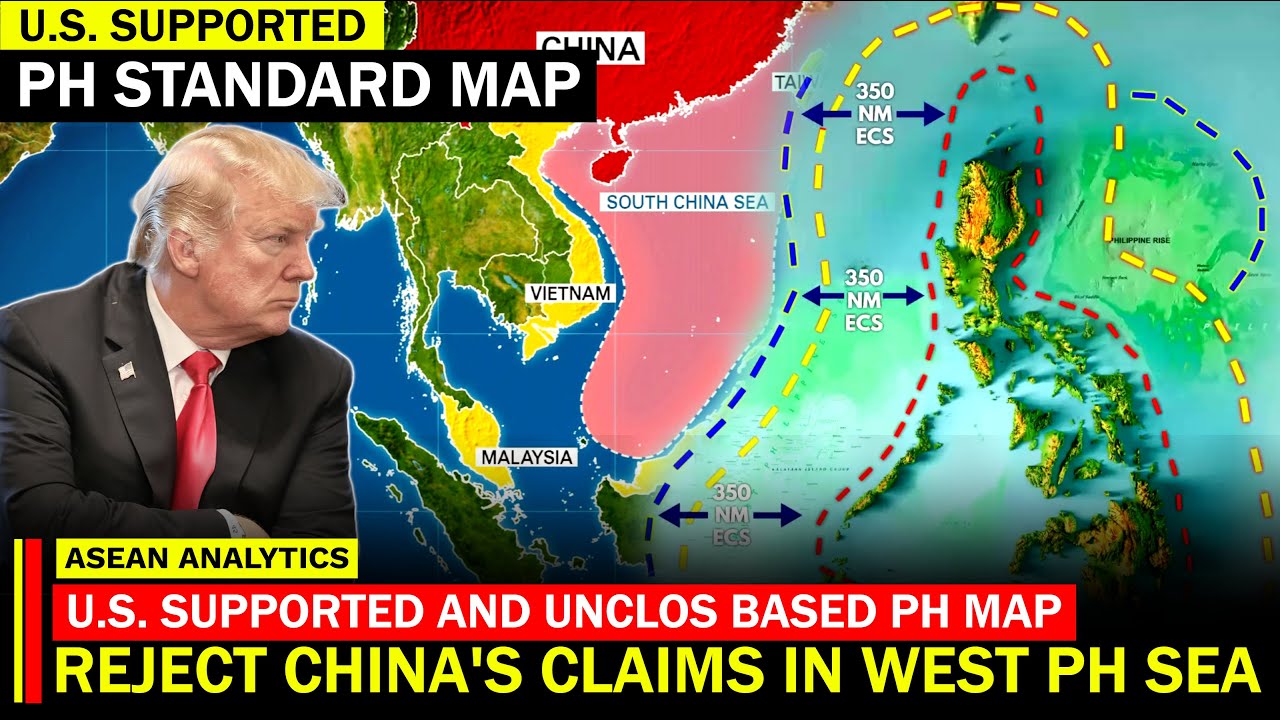 U.S. Supported and UNCLOS Based PH Standard Map Directly DEFIES China's Claims in West PH Sea