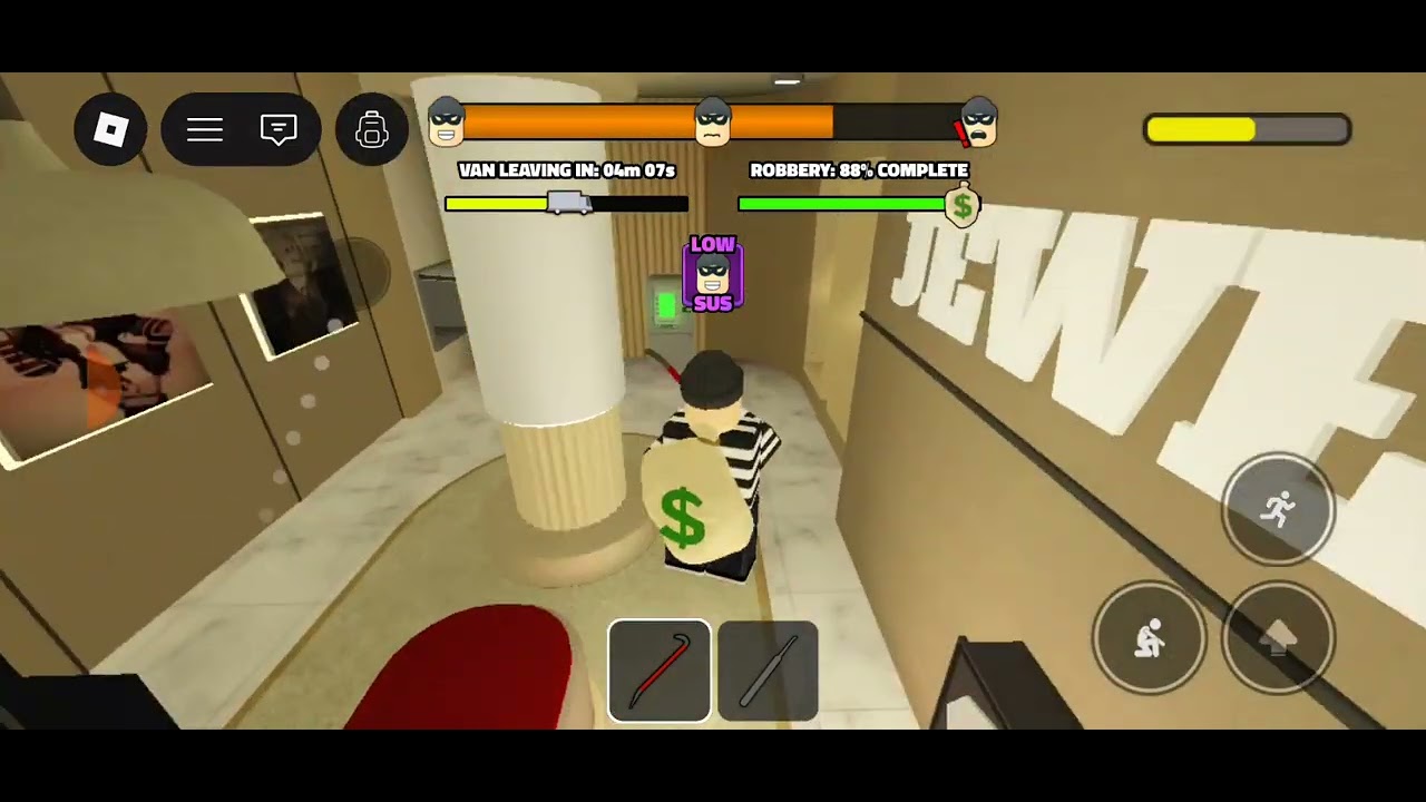 ROB IT JEWELLERY SHOP MAP WE ROBED FULLY #ROBLOX #GAME PLAY