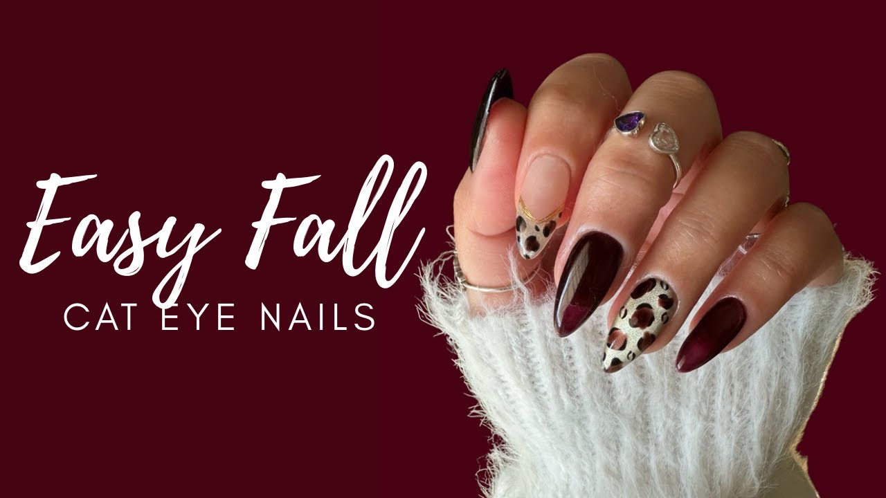 Стеклянные ногти с эффектом кошачьего глаза Easy Fall