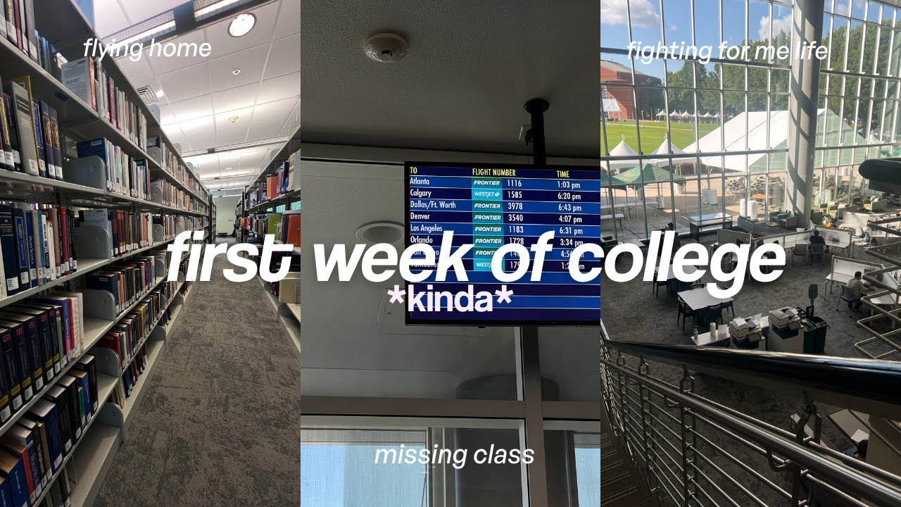 First Week Of School (Kinda) | flying back home, stressful start of school, senior year of uni
